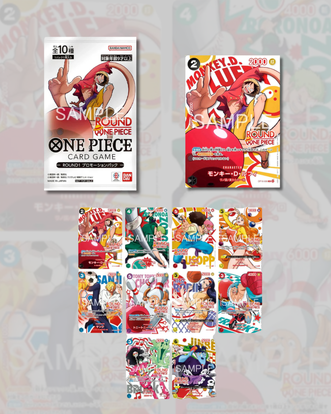 PRECOMMANDE - ONE PIECE CARD GAME × ROUND1 - Pack Promotionnel Exclusif 🇯🇵